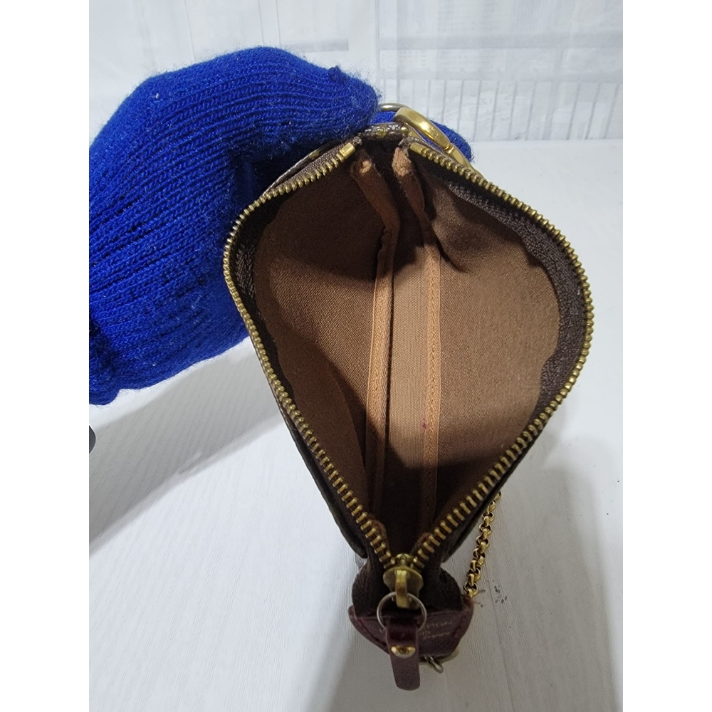 Louis Vuitton Monogram Mini Pochette Accessoire Pouch Brown - Picture 15 of 15